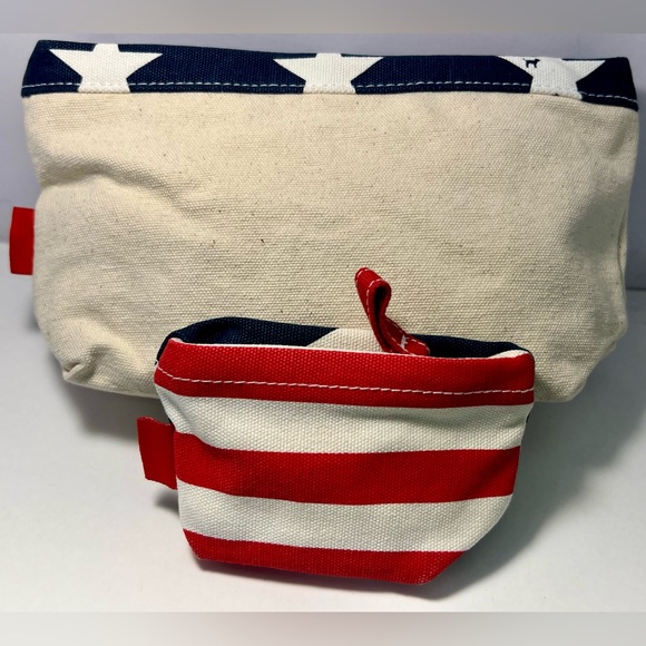 VS PINK CANVAS MAKEUP BAG & COIN PURSE - Picture 3 of 15